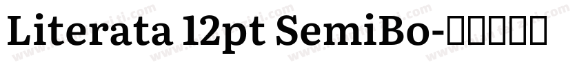 Literata 12pt SemiBo字体转换